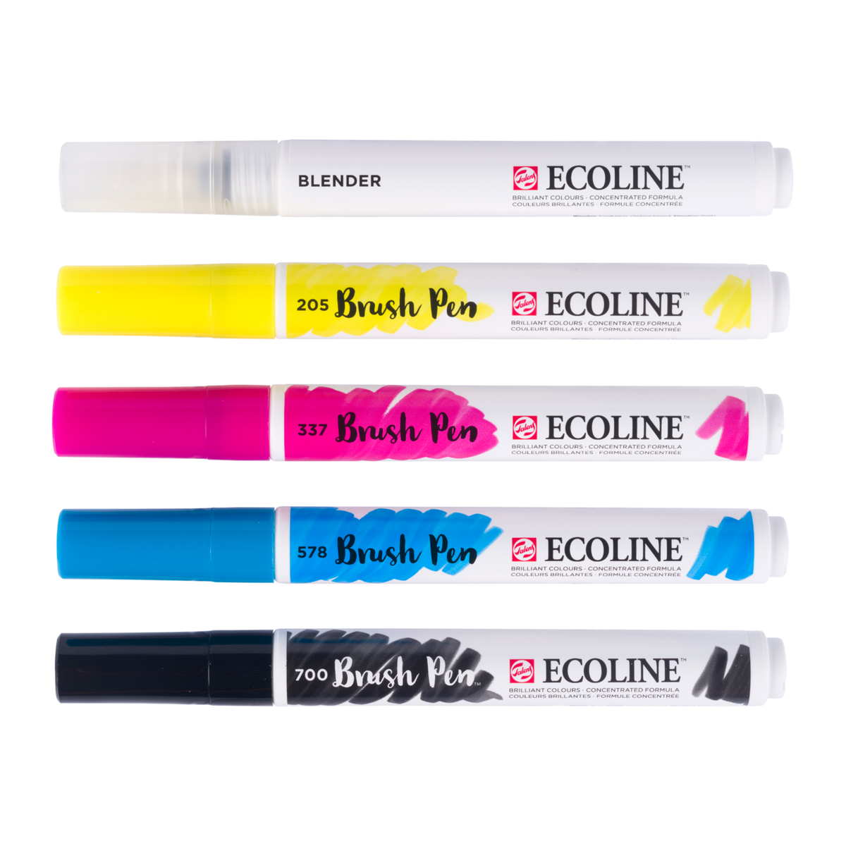 Royal Talens Ecoline brushpennen Primary set, 5 stuks