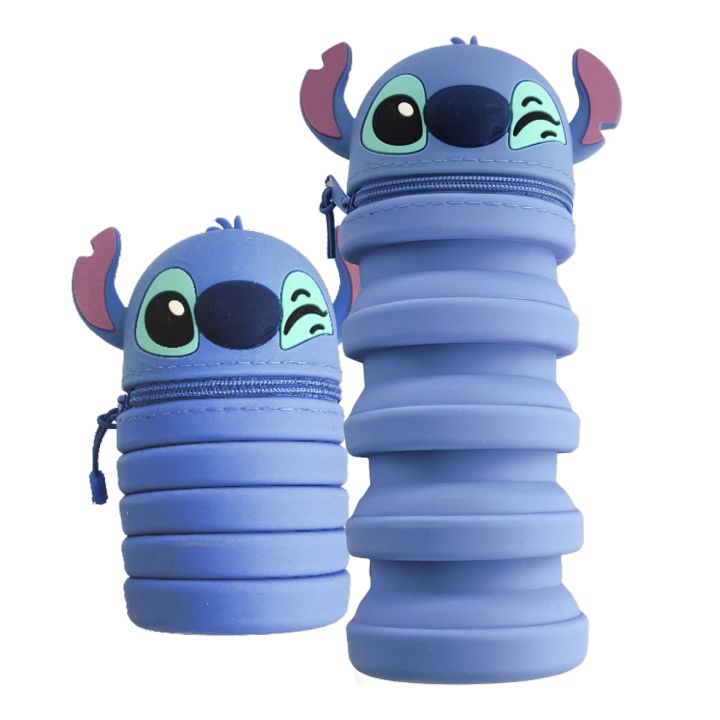 Colorino Disney Stitch uitrekbaar etui van siliconen