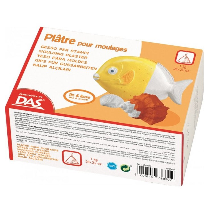 DAS Moulding Plaster gietgips wit, 1 kg