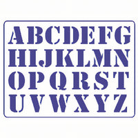 Pentart sjabloon grote letters S23, 19 × 14 cm