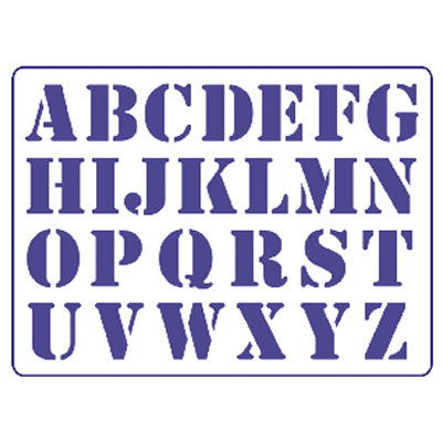 Pentart sjabloon grote letters S23, 19 × 14 cm