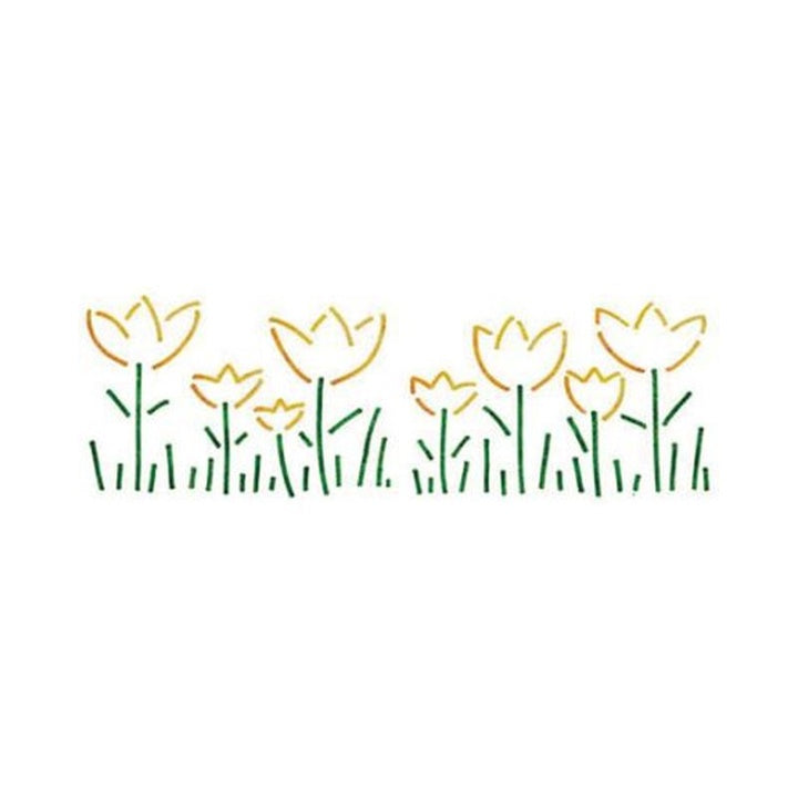 KREUL sjabloon XL Bloemenweide, 22 × 67 cm