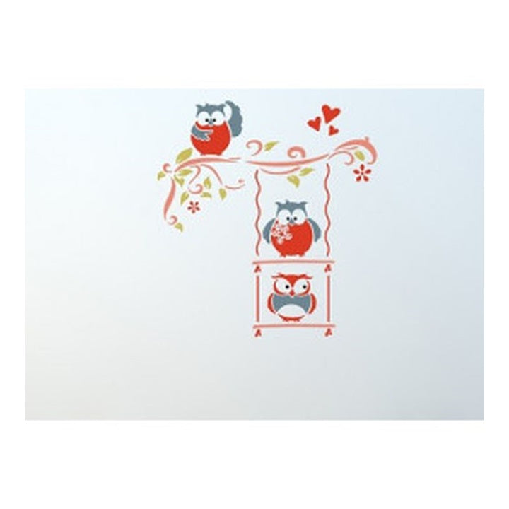 KREUL sjabloon XXL Happy Birds, 3-delig, 90 × 85 cm
