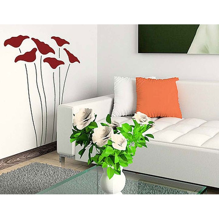 KREUL sjabloon XXL Bloemen, 4-delig, 70 × 100 cm