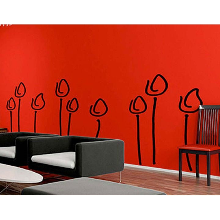 KREUL sjabloon XXL Jonge rozen, 7-delig, 140 × 100 cm