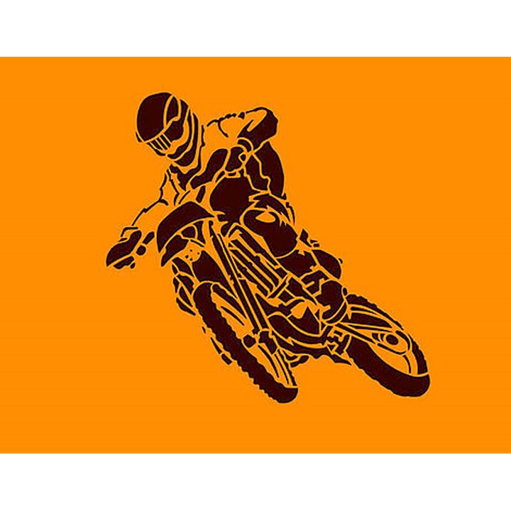 KREUL sjabloon XXL Motorbike, 5-delig, 105 × 100 cm