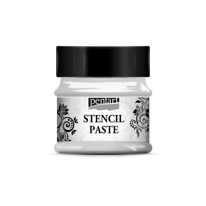 Pentart sjabloonpasta (stencil paste) metallic 50 ml – afbeelding 3