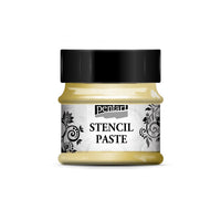 Pentart sjabloonpasta (stencil paste) parelmoer 50 ml – afbeelding 3