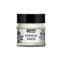 Pentart sjabloonpasta (stencil paste) parelmoer 50 ml – afbeelding 2