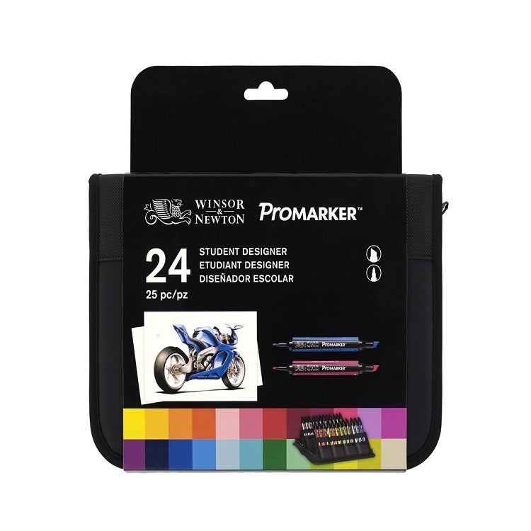 Winsor & Newton Promarker alcoholmarkers, set van 25 in etui