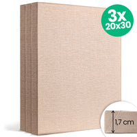 ARTMiE Nature Eco schildersdoek, set van 3, 20 × 30 cm
