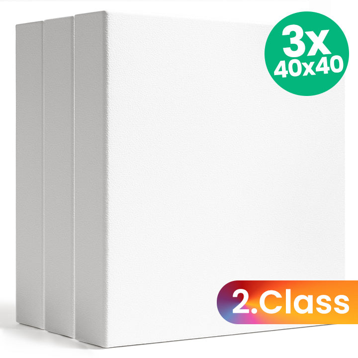 ARTMiE 3D-schildersdoek 2e keus, set van 3, 40 × 40 cm