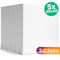3D-schildersdoekenset 5 stuks 40 × 40 cm, tweede keus