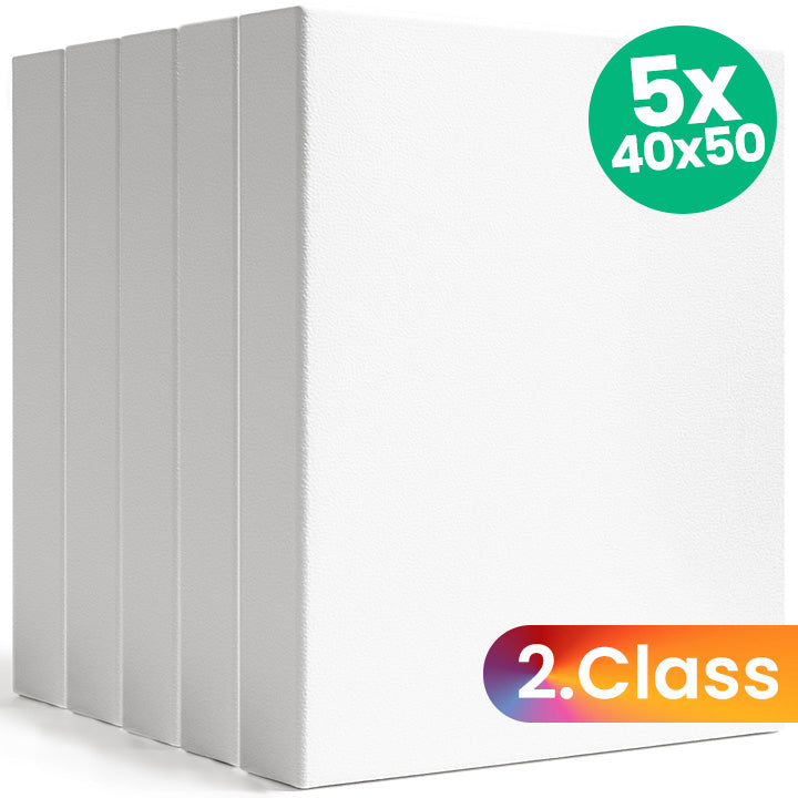 3D-schildersdoekenset 5 stuks 40 × 50 cm, tweede keus