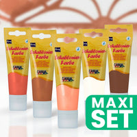 Kreul sjabloonverf set 5 × 75 ml, warme tinten