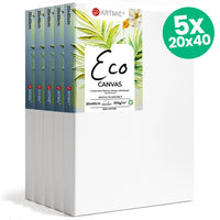 ARTMiE ECO schildersdoek op spieraam 20 × 40 cm, set van 5