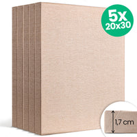 NATURE ECO schildersdoekenset 5 stuks 20 × 30 cm