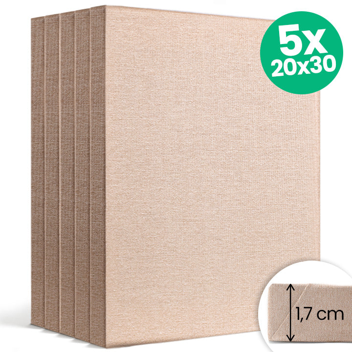 NATURE ECO schildersdoekenset 5 stuks 20 × 30 cm