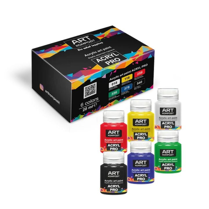 Kompozit ACRYL PRO acrylverfset 6 × 20 ml
