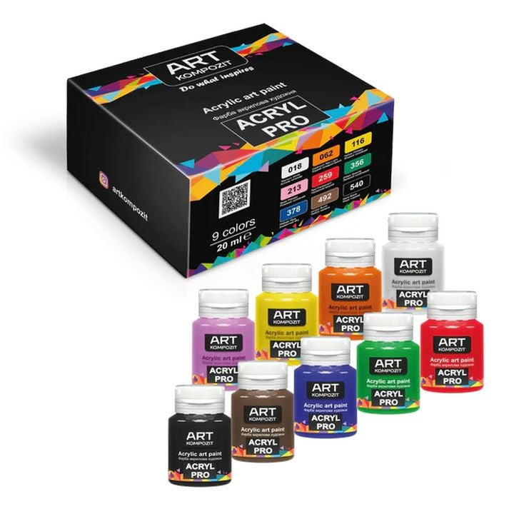 Kompozit ACRYL PRO acrylverfset 9 × 20 ml