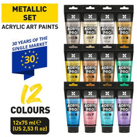 Kompozit ACRYL PRO METALLIC acrylverfset 12 × 75 ml – afbeelding 3