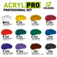 Kompozit ACRYL PRO PROFESSIONAL acrylverfset 12 × 75 ml – afbeelding 2