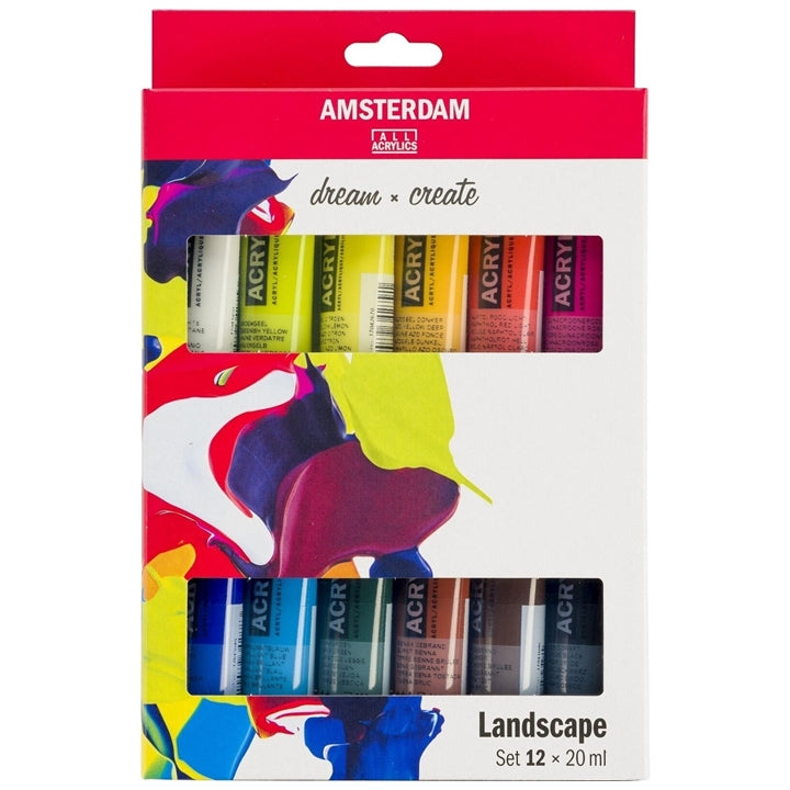 Amsterdam acrylverfset landschap 12 × 20 ml