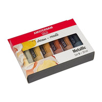 Amsterdam acrylverf metallic set 6 × 20 ml