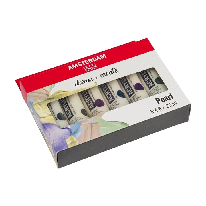 Amsterdam acrylverf parelmoer set 6 × 20 ml
