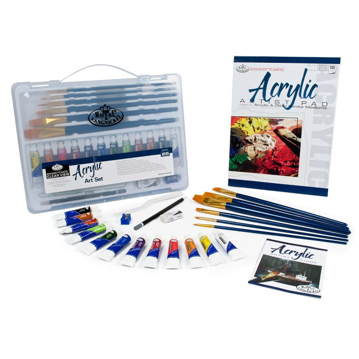 Royal & Langnickel Essentials acrylverfset in koffer, 25-delig