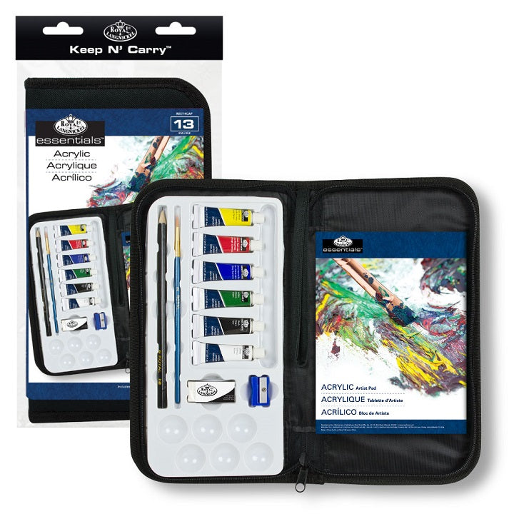 Royal & Langnickel Essentials acrylverfset in etui, 13-delig