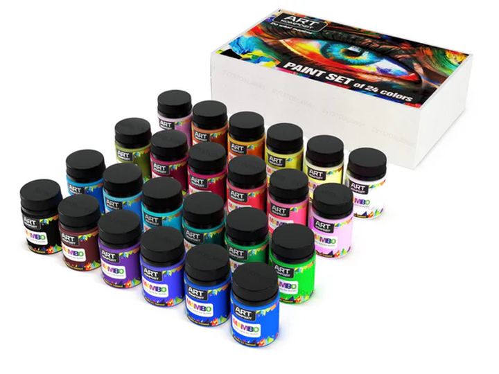Kompozit Mambo textielverfset voor stof en leer 24 × 50 ml – afbeelding 2