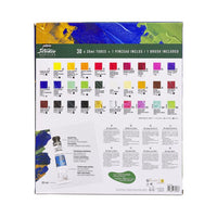 Pébéo Studio Acrylics acrylverfset 30 × 20 ml + penseel – afbeelding 3
