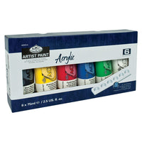 Royal & Langnickel Essentials acrylverfset 6 × 75 ml + palet