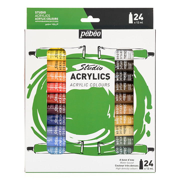 Pébéo Studio Acrylics acrylverfset 24 × 12 ml