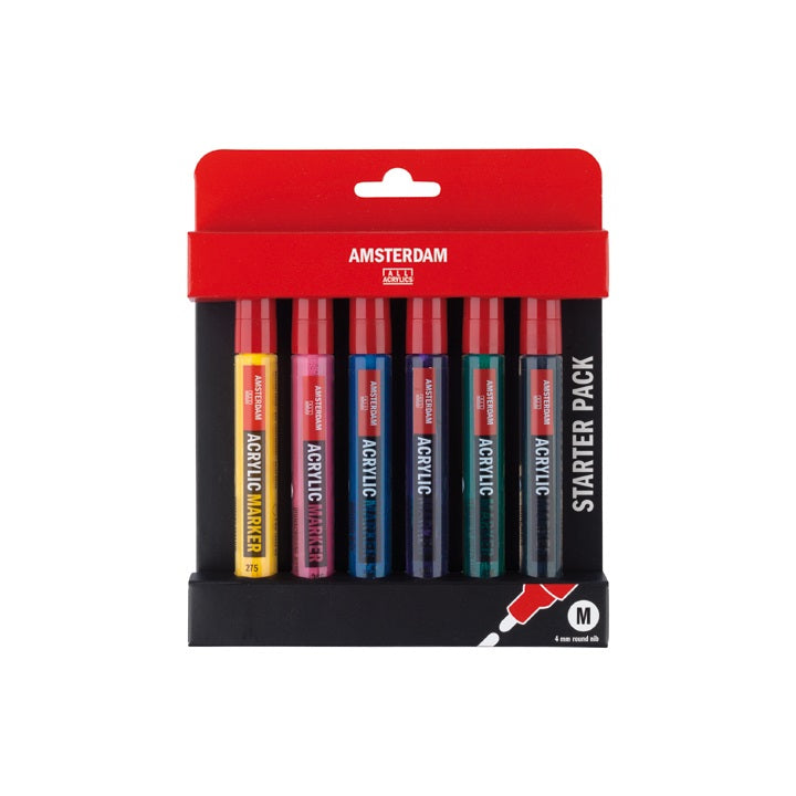 Amsterdam acrylmarkers basisset, 6 × 4 mm