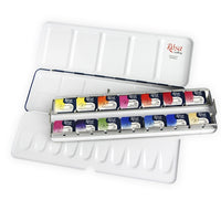 ROSA Gallery Botanical aquarelverfset 14 kleuren in metalen etui – afbeelding 4