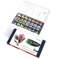 ROSA Gallery Botanical aquarelverfset 28 kleuren in metalen etui – afbeelding 4