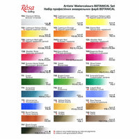 ROSA Gallery Botanical aquarelverfset 28 kleuren in metalen etui – afbeelding 6