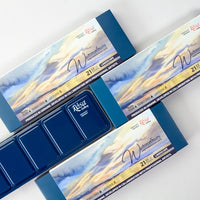ROSA Gallery Landscape aquarelverfset 21 kleuren in metalen etui – afbeelding 7