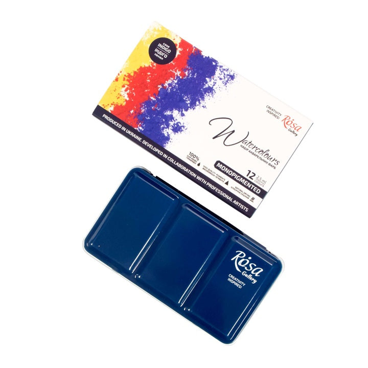 ROSA Gallery aquarelverfset Monopigmented Indigo 12 × 2,5 ml