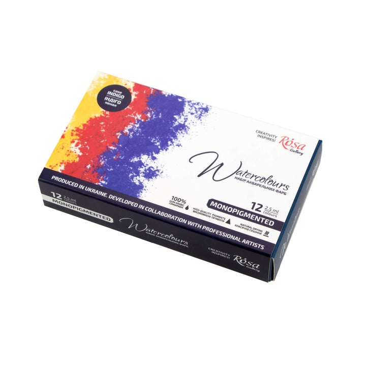 ROSA Gallery aquarelverfset Monopigmented Indigo 12 × 2,5 ml – afbeelding 5