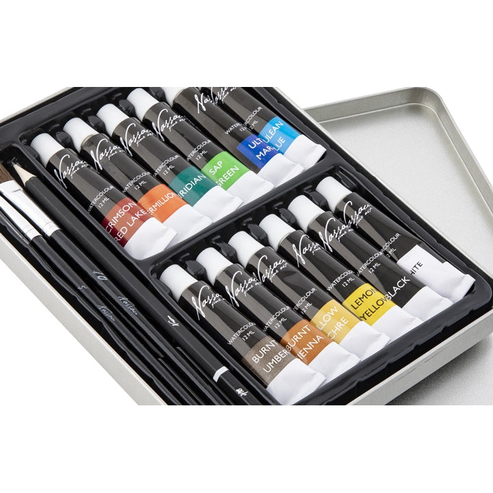 Nassau Fine Art aquarelverfset 16-delig, 12 × 12 ml – afbeelding 5