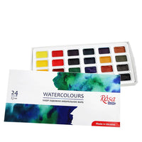 ROSA Studio aquarelverfset 24 × 2,5 ml, volle napjes in karton