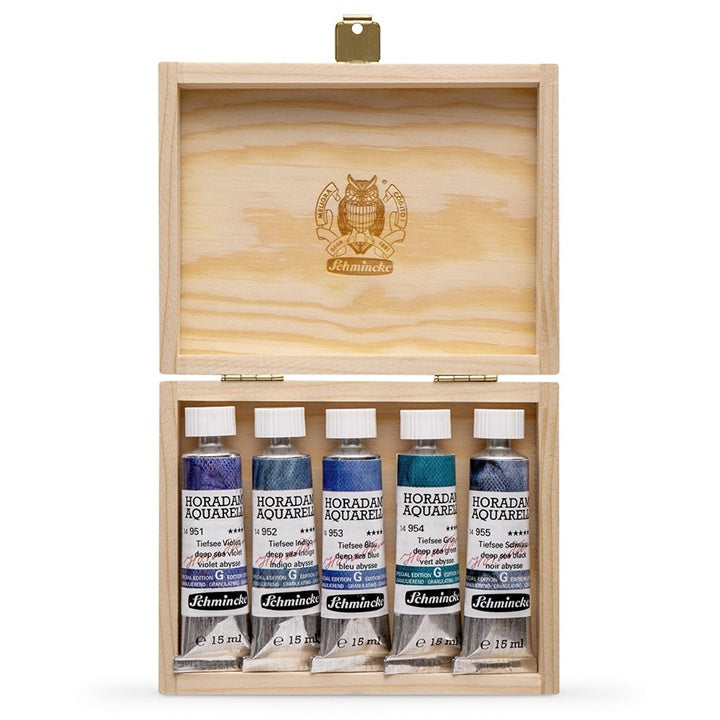 Schmincke Horadam Super Granulation aquarelverfset Deep Sea 5 × 15 ml