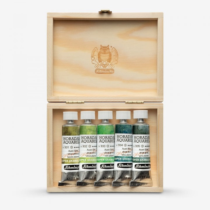 Schmincke Horadam Super Granulation aquarelverfset Shire 5 × 15 ml