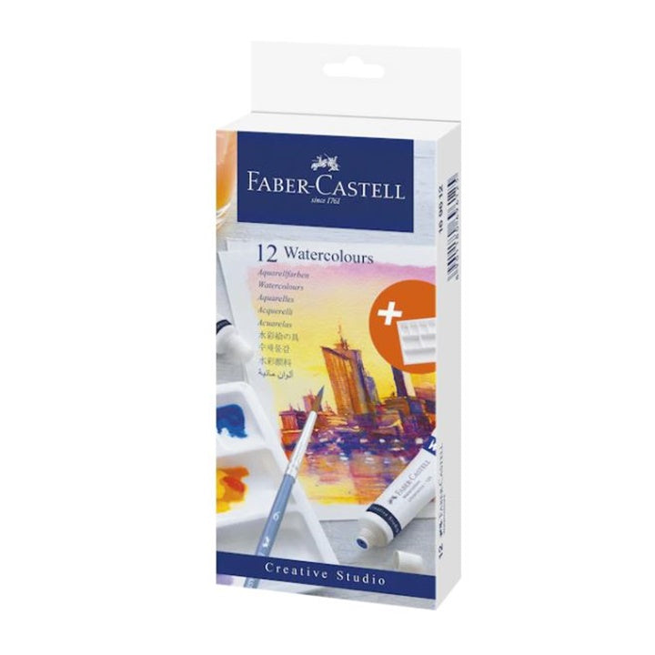 Faber-Castell aquarelverfset in tubes met palet – afbeelding 2