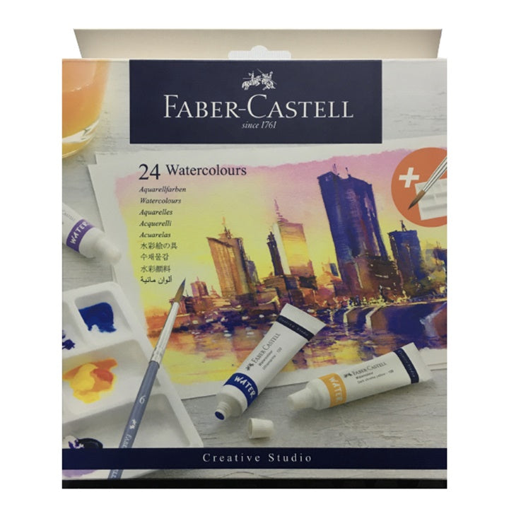 Faber-Castell aquarelverfset in tubes met palet – afbeelding 3