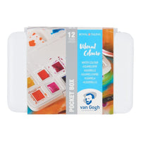Van Gogh aquarelverfset heldere tinten, 12 napjes
