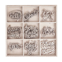 DP Craft houten woorden om te versieren – 45 stuks